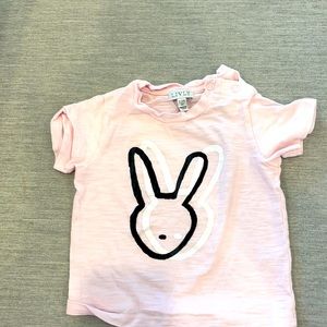 Livly cotton t shirt with velvet bunny design